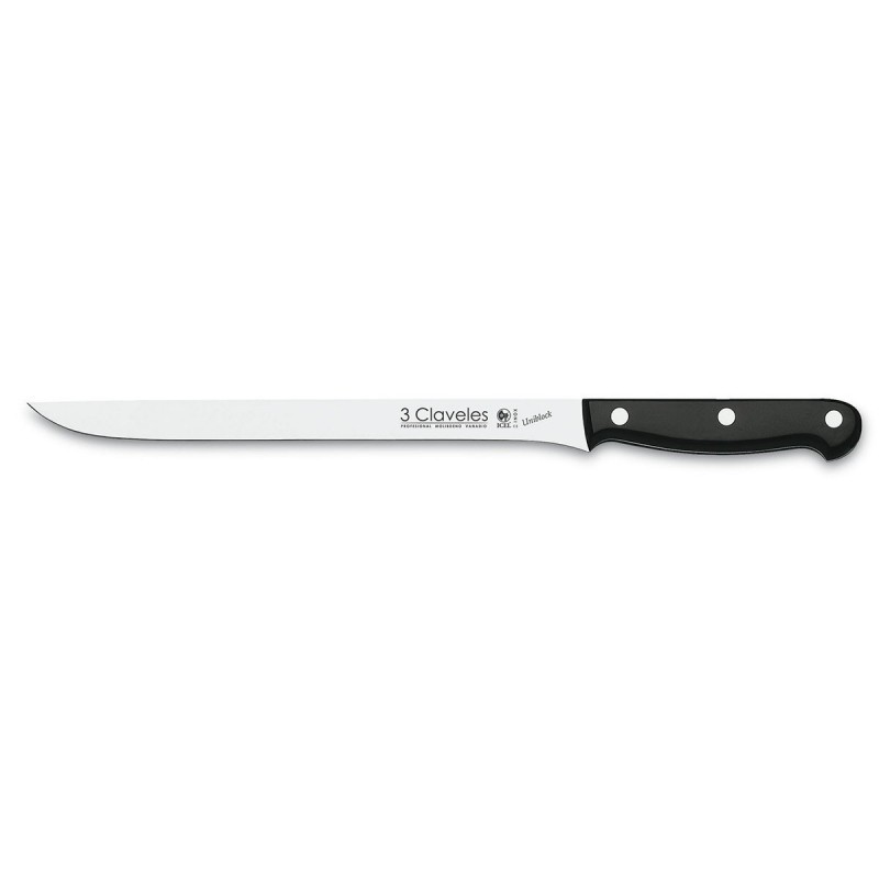 Cuchillo Jamonero Uniblock (25cm), POM-Estampado (acero inoxidable) - 3Claveles España - Frontal