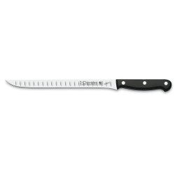 Cuchillo Jamonero Alveolado Uniblock (25cm), POM-Estampado (acero inoxidable) - 3Claveles España - Frontal
