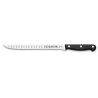 Uniblock Hollow-Edge Ham Knife (25 cm / 9.84 in), POM Handle – Stamped Stainless Steel – 3Claveles Spain - Front View