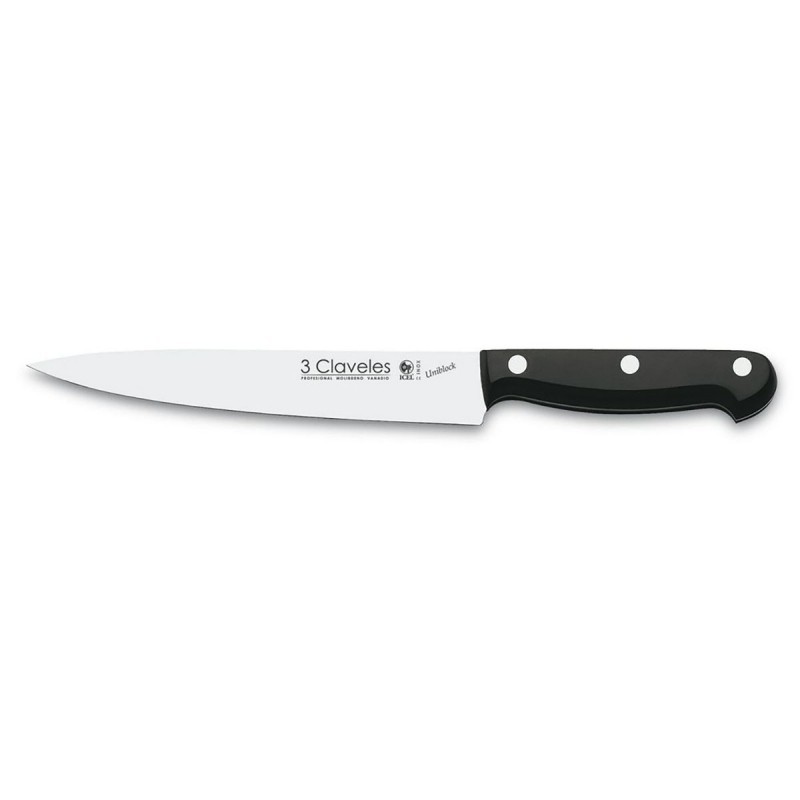 Cuchillo Filetear Uniblock (17cm), POM-Estampado (acero inoxidable) - 3Claveles España - Frontal