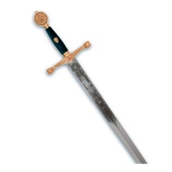 Excalibur sword, gold (stainless steel) Marto Toledo - frontal
