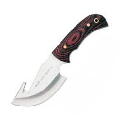 GRIZZLY 12R Skinner Knife (9.06 in), Pressed Coralwood (Mo-V (1.4116) -Molybdenum Vanadium) – Muela Spain - Front View