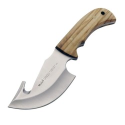 Cuchillo Desollador GRIZZLY 12OL (23cm), Madera Olivo (Mo-V (1.4116) – Molibdeno Vanadio) - Muela España - Frontal