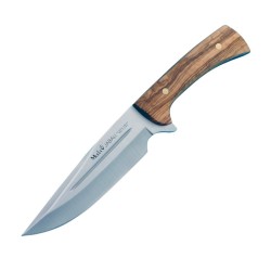 Cuchillo JABALI 17OL (30cm), Madera Olivo (Mo-V (1.4116) – Molibdeno Vanadio) - Muela España - Frontal