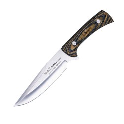 Cuchillo JABALI 17G (30cm), Micarta (acero X50CrMoV15) - Muela España - Frontal