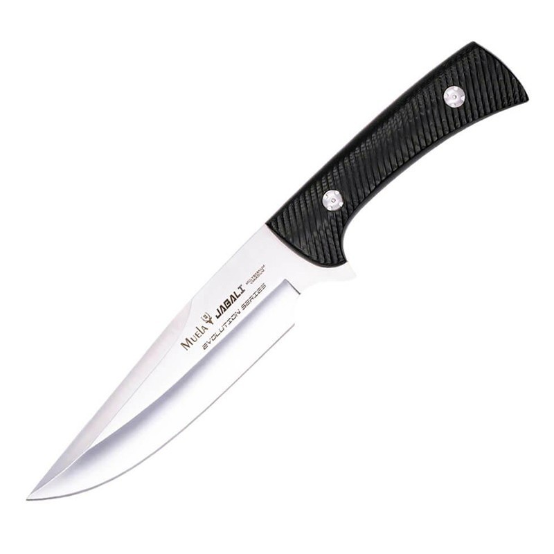 JABALI 17M Knife (11.81 in), Micarta (X50CrMoV15 steel) – Muela Spain - Front View