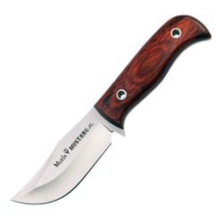 Cuchillo MUSTANG 8R (17cm), Madera prensada Coral (Mo-V (1.4116) – Molibdeno Vanadio) - Muela España - Frontal