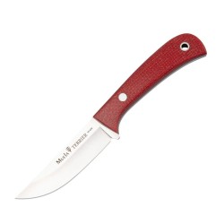 TERRIER 9Y Knife (8.66 in), Micarta Handle (Sandvik 14C-28N Steel) – Muela Spain – Front View