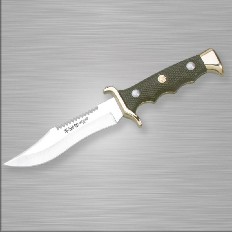 CAZADOR Knife (8.27 in), ABS Handle and Zamak bolster (AN-58 steel) – Nieto Spain - Front View