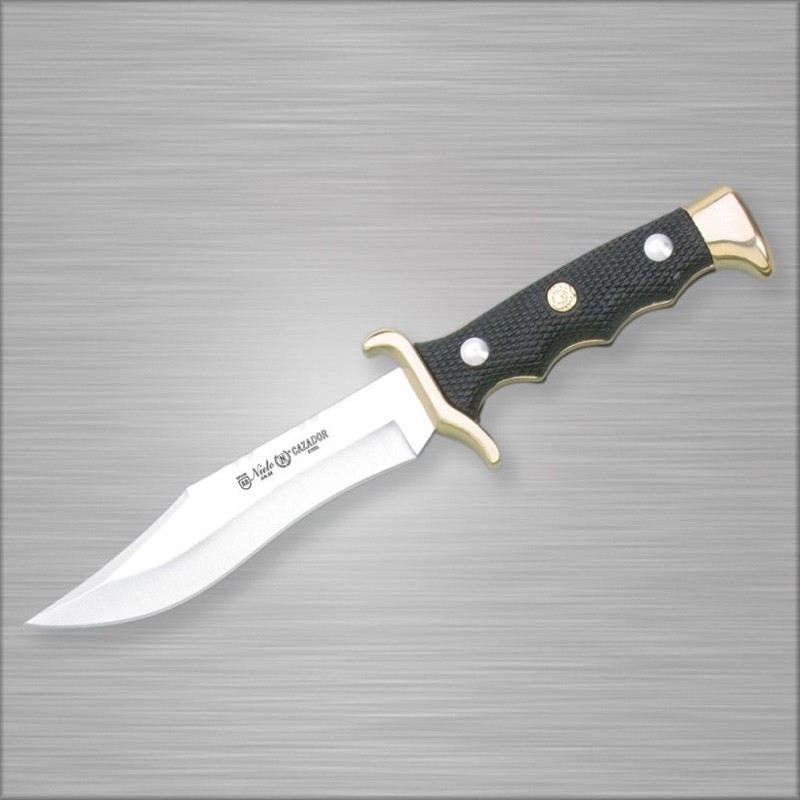 GRAN CAZADOR Knife (8.27 in), ABS Handle and Zamak bolster (AN-58 steel) – Nieto Spain - Front View