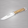 AVENTURA Knife (8.46 in), Olive Wood Handle and ABS & Zamak bolster (AN-58 steel) – Nieto Spain - Front View