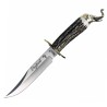 ELEPHANT 16BF Knife (8.86 in), Brass & Deer Stag Horn Handle (Mo.Vanadium - 1.4116) – Muela Spain – Front View