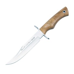Cuchillo CAZ 16OL (28 cm), Inox y Madera de Olivo (Mo-Vanadio 1.4116) - Muela España - Frontal