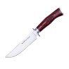 ELK 14RI Knife (10.24 in), Inox and Pressed Coral Wood Handle (Molybdenum-Vanadium 1.4116 steel) – Muela Spain – Front View