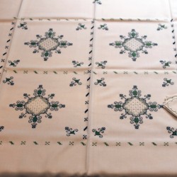 tea-tablecloth-suns-green-lagartera-toledo_collage