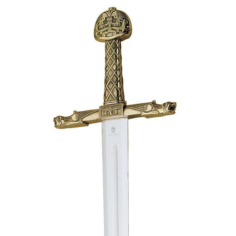 Espada Carlomagno, bronce (acero inoxidable) Marto Toledo - empuñadura