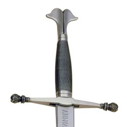 Espada Carlos V, plata (acero inoxidable) Marto Toledo - empuñadura