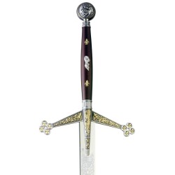 Espada Claymore, plata (acero inoxidable) Marto Toledo - empuñadura