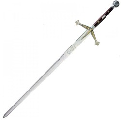Espada Claymore, plata (acero inoxidable) Marto Toledo - completa
