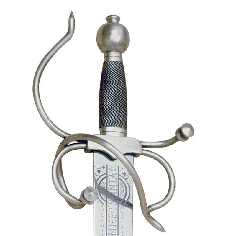 Espada Colada del Cid, plata (acero inoxidable) Marto Toledo - empuñadura