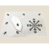 Embroidered Placemat-crests-green-lagartera-toledo_collage