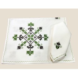 mantel individual-escudo-verde-lagartera-toledo_servilleta