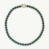 Grace Pearl Necklace – 18k gold-plated silver – round green 8 mm pearl, 45 cm length (Majorica)