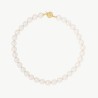 Collar Perla Lyra - plata baño oro 18k - perla blanca redonda 12 mm y 45 cm largo (Majorica)