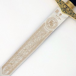 Excalibur Sword, gold (stainless steel) Marto Toledo - blade