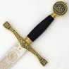 Excalibur Sword, gold (stainless steel) Marto Toledo - hilt detail