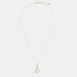 Collar Perla Keila - plata baño oro 18k - perla blanca salvaje 20-30 mm y 75 cm largo (Majorica)