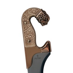 Espada Falcata Ibérica, bronce (acero inoxidable) Marto Toledo - empuñadura