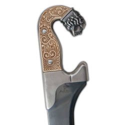 Iberian Falcata Sword, silver (stainless steel) Marto Toledo - hilt detail