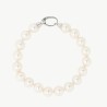 Lyra Pearl Bracelet – rhodium-plated silver – round white 10 mm pearl (Majorica)