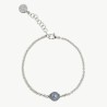 Nuada Pearl Bracelet – stainless steel – round grey 8 mm pearl (Majorica)
