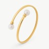 Galatea Pearl Bracelet – gold-tone steel – round white 9 mm pearl (Majorica)
