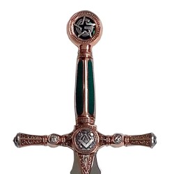 Masonic Apprentice Sword, bronze (stainless steel) Marto Toledo - hilt detail
