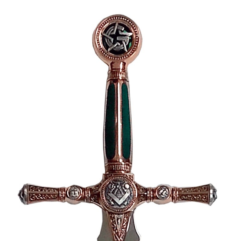 Masonic Apprentice Sword, bronze (stainless steel) Marto Toledo - hilt detail