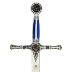 Masonic Sword, silver (stainless steel) Marto Toledo - hilt detail