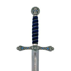 Black Prince Sword, silver (stainless steel) Marto Toledo - hilt detail