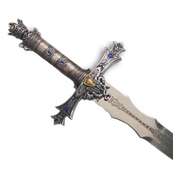 Espada Rey Arturo, plata (acero inoxidable) Marto Toledo - hoja