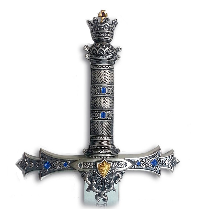 King Arthur Sword, silver (stainless steel) Marto Toledo - hilt detail