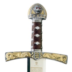 Richard the Lionheart Sword, silver (stainless steel) Marto Toledo - hilt detail