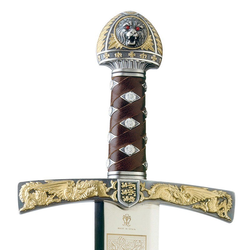 Espada Ricardo Corazón de León, plata (acero inoxidable) Marto Toledo - empuñadura