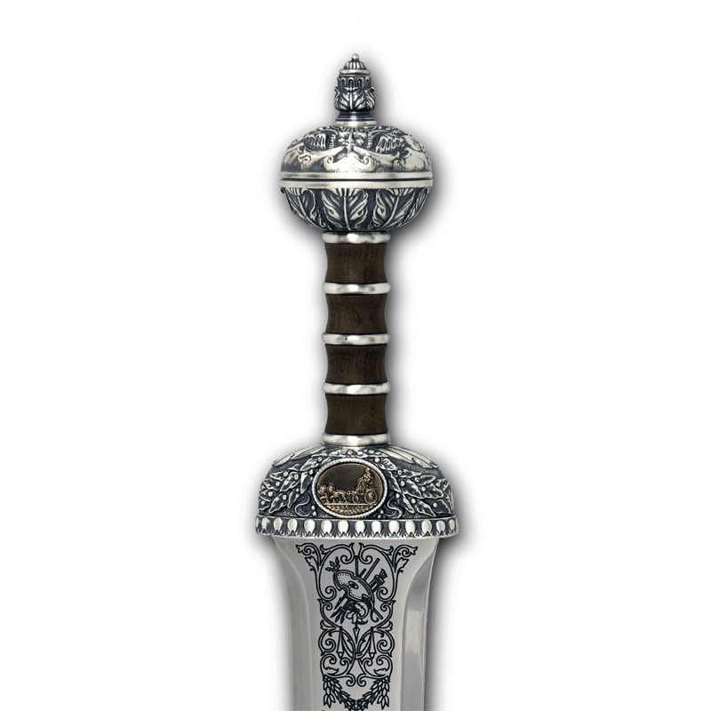 Espada Romana, plata (acero inoxidable) Marto Toledo - empuñadura