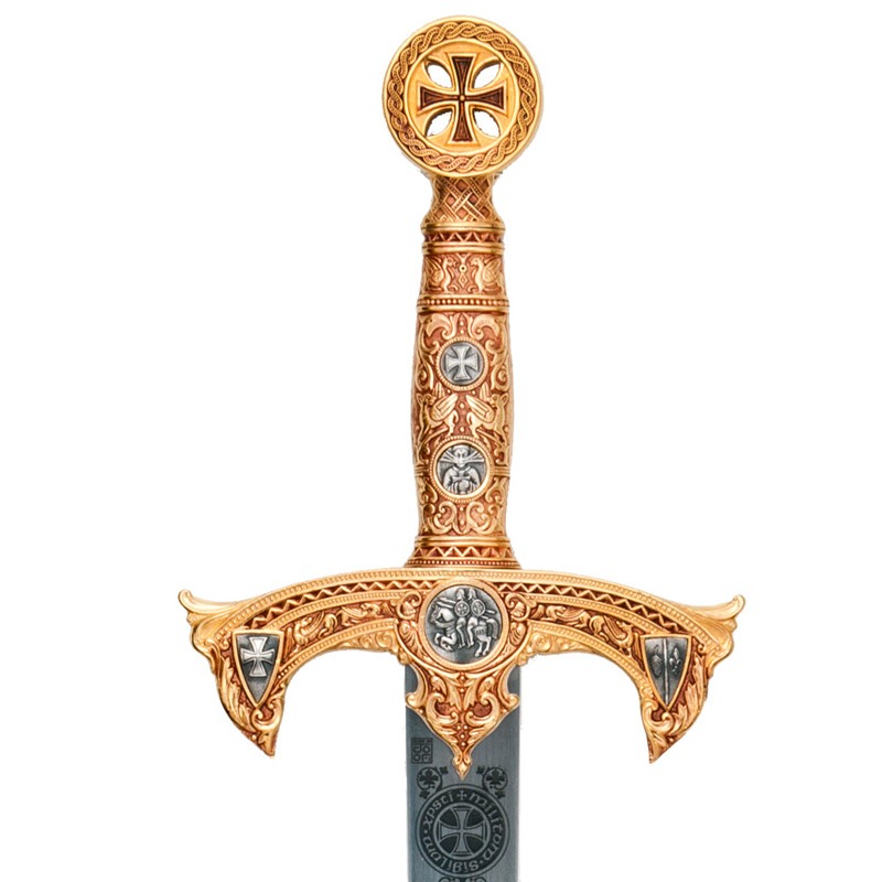 Espada Templarios-Oro-Grabado Profundo-Marto_Toledo