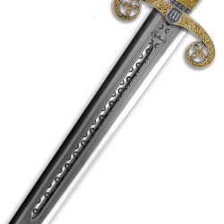 Espada Alfonso X (Edición Limitada), oro y plata (acero inoxidable) Marto Toledo - hoja