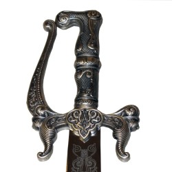 Arab Scimitar Sword Silver (stainless steel) Marto Toledo - hilt detail