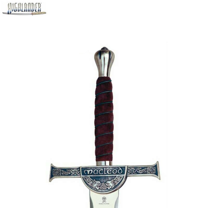 Espada Clan MacLeod, Inmortales, plata (acero inoxidable) Marto Toledo - empuñadura
