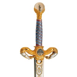 American sword gold (stainless steel) Marto Toledo - hilt detail
